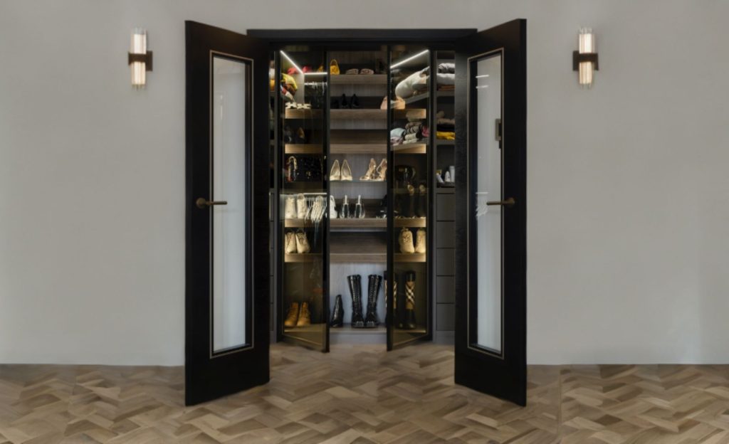 Walk in luxury wardrobe