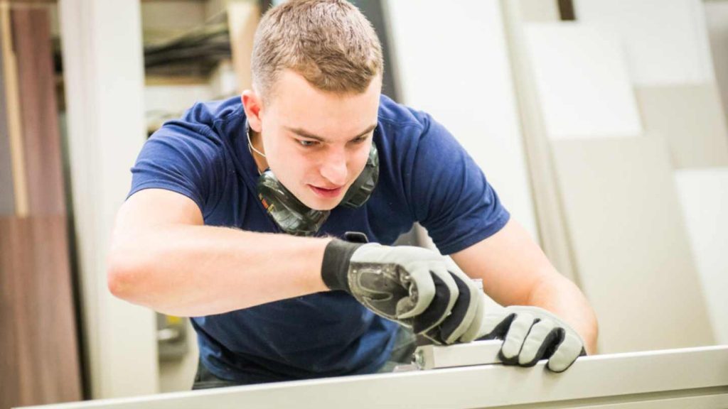 craftsman making bespoke wardrobe in the uk